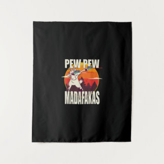 Pew Pew Madafakas Pew Madafakas Goat Wandteppich