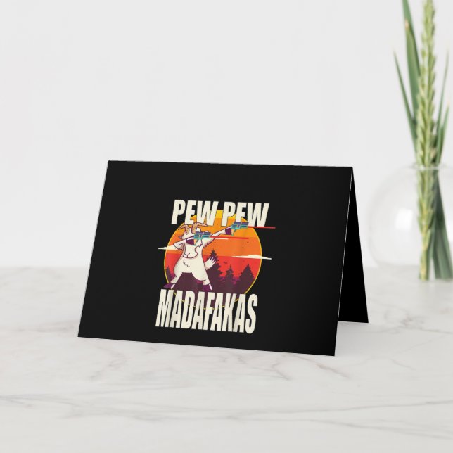 Pew Pew Madafakas Pew Pew Madafakas Ziege Karte (Vorderseite)