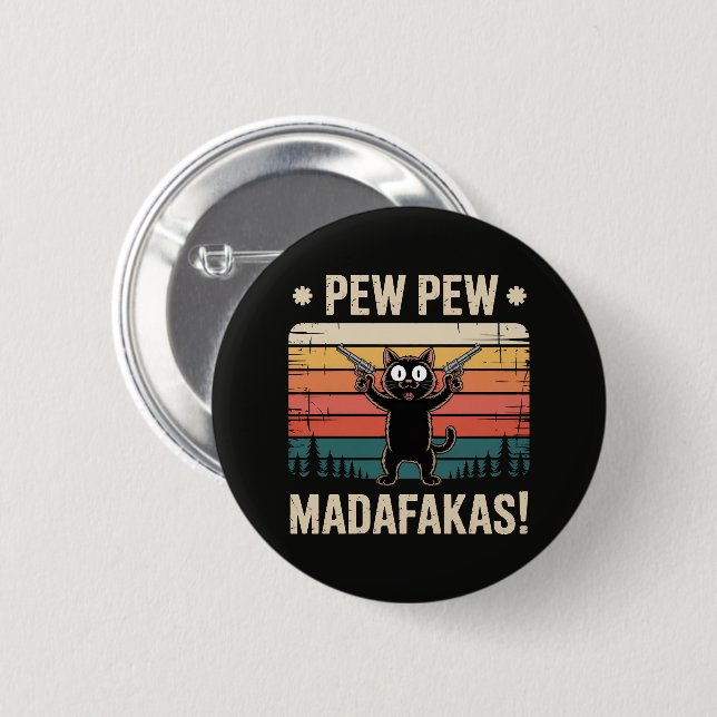 Pew Pew Mistkerle Button (Vorne & Hinten)