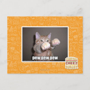 Pew Pew Postkarte