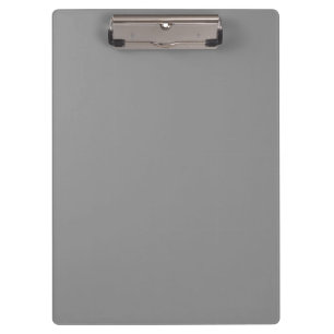 Pewter Gray Solid Color Klassisches Elegant Klemmbrett