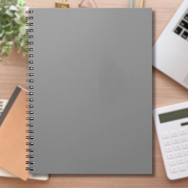 Pewter Gray Solid Color | Klassisches Elegant Notizblock (Von Creator hochgeladen)