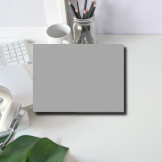 Pewter Gray Solid Color | Klassisches Elegant Post-it Klebezettel (Von Creator hochgeladen)