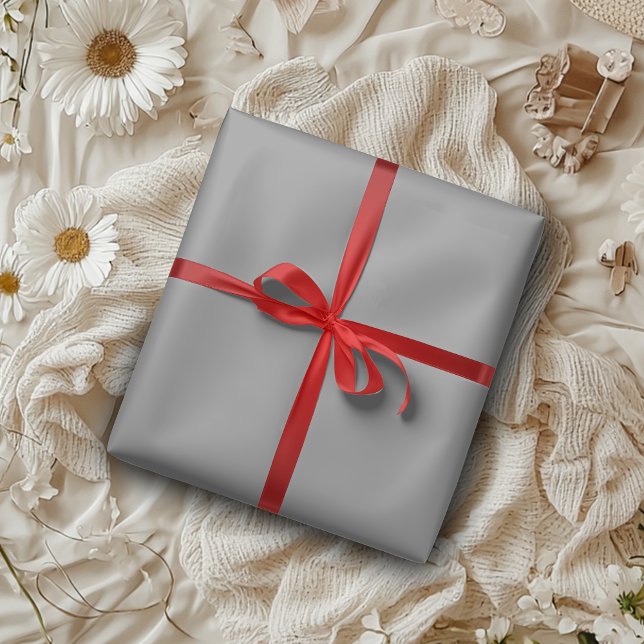 Pewter Metallic Solid Color | Classic | elegant Geschenkpapier (Von Creator hochgeladen)
