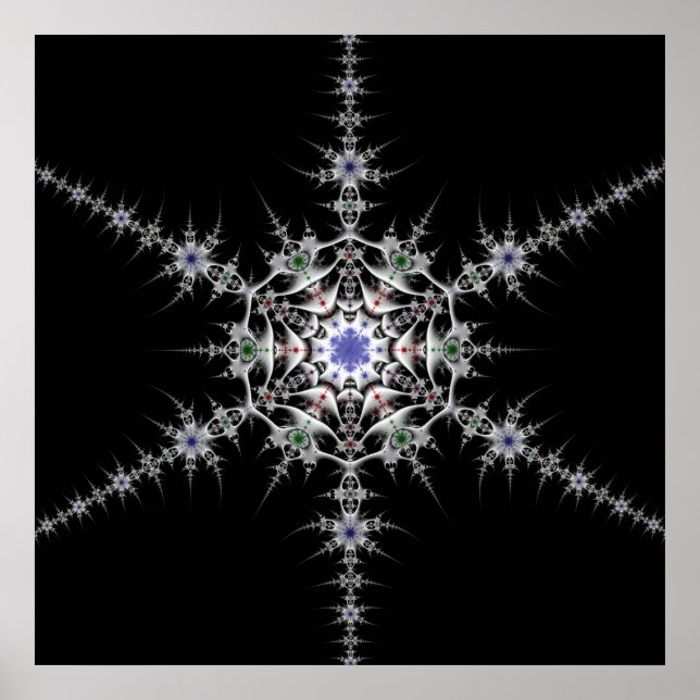 Pewter Snowflake Poster (Vorne)