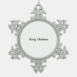 Pewter Snowflake Weihnachtsschmuck Schneeflocken Zinn-Ornament