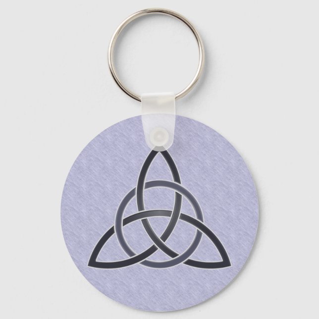 Pewter Trinity Knot Schlüsselanhänger (Vorderseite)