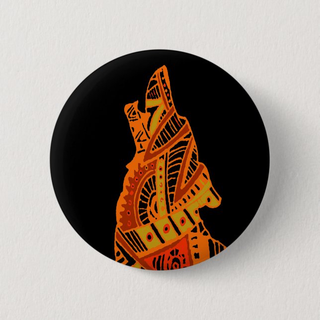 Peyote Coyote Tucson Arizona Button (Vorderseite)