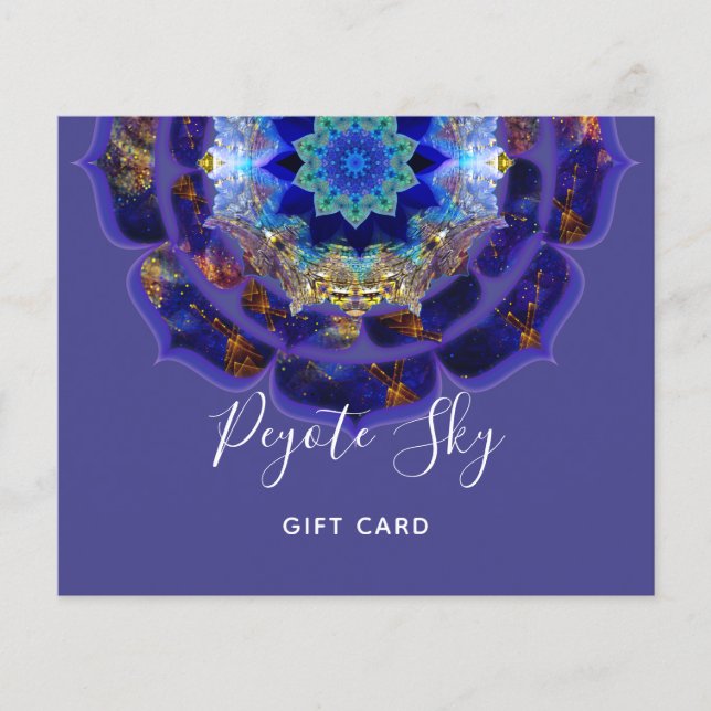 Peyote Sky Mandala Metaphysische Lila Flyer (Vorne)