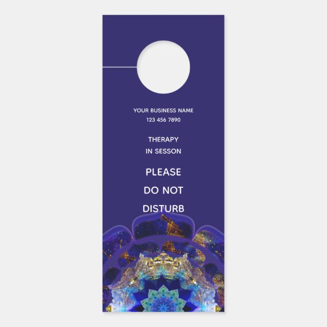 Peyote Sky Mandala Metaphysische Marine Türanhänger (Vorderseite)