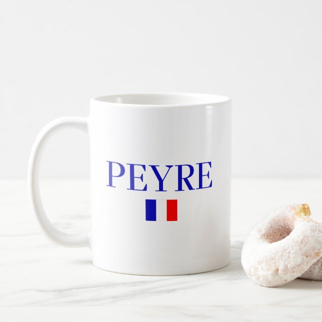 PEYRE France Flag Kaffeetasse (Mit Donut)