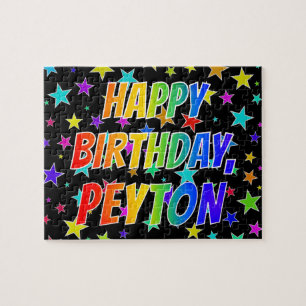 "PEYTON" Vorname, Spaß "GLÜCKLICHER BIRTHTAG"