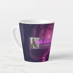 Pfad der flachen Fuß Kleine Latte-Tasse Milchtasse