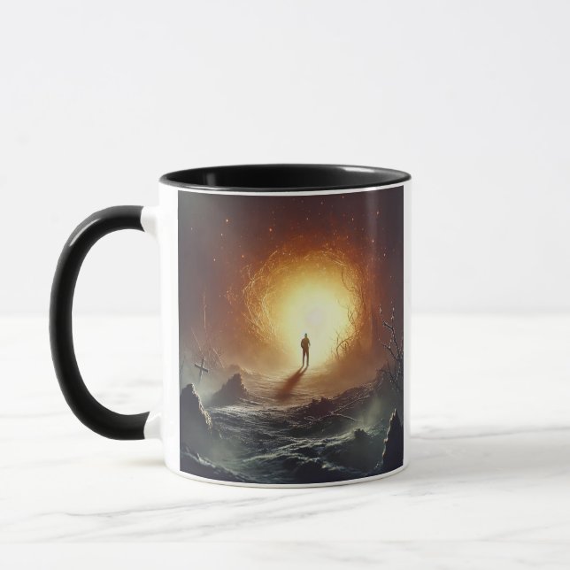 Pfad der Kaffeepause-Tasse Tasse (Links)
