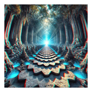 Pfad der Unendlichkeit: Abstieg der Kristallhöhle Fotodruck
