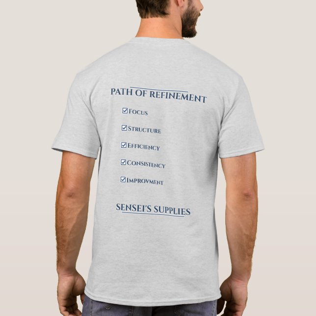 Pfad der Verfeinerung T-Shirt (Rückseite)