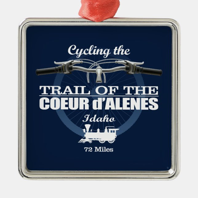 Pfad des Coeur d'Alene (H2) Ornament Aus Metall (Vorne)