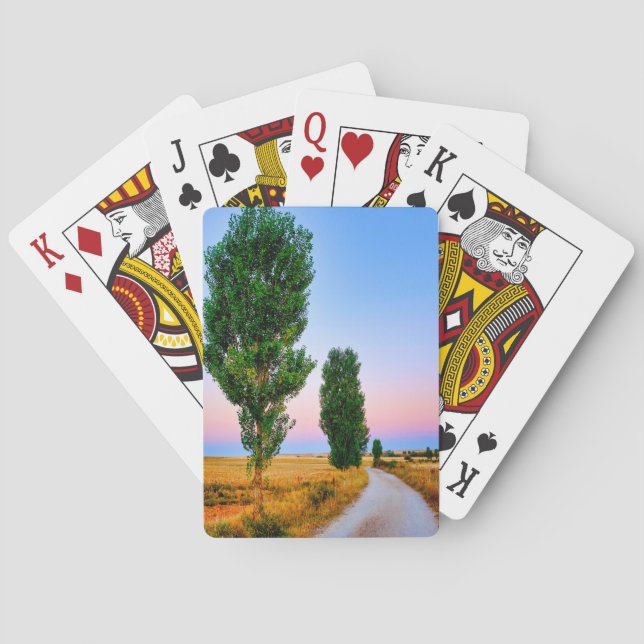 Pfad des französischen Weges Spielkarten (Rückseite)