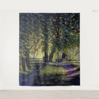 "Pfad durch die Landschaft" Wandteppich