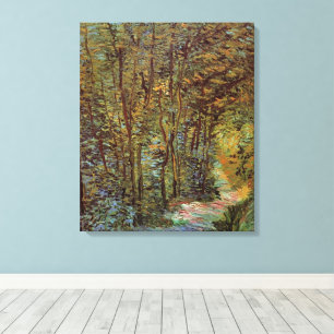 Pfad im Wald von Vincent van Gogh Leinwanddruck
