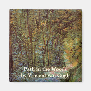 Pfad im Wald von Vincent van Gogh Magnet