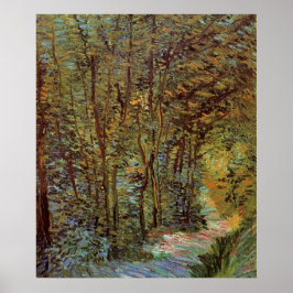 Pfad im Wald von Vincent van Gogh Poster