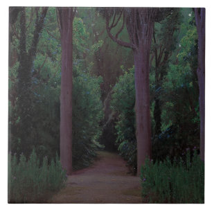 Pfad in einem Park (von Santiago Rusiñol) Fliese