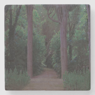 Pfad in einem Park (von Santiago Rusiñol) Steinuntersetzer