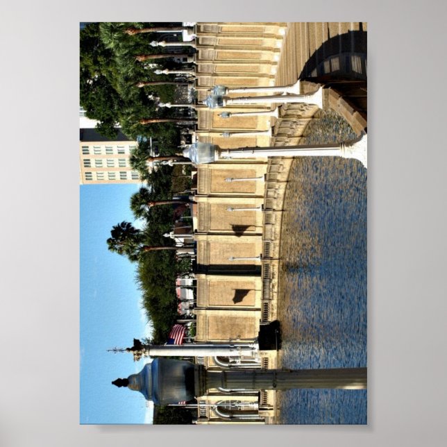 Pfad rund um den See Mirror auf Poster (Vorne)