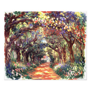 Pfad unter der Rose Trellises Giverny Fotodruck