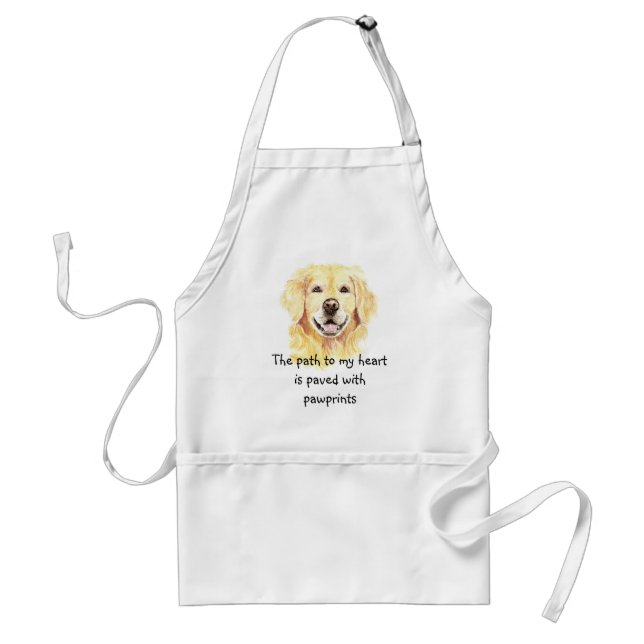 Pfad zu meiner Herz-Pawprints Hunde Groomer-Schürz Schürze (Vorne)