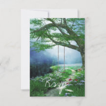 PFAD ZUM FEIERN VON WOODLAND STREAM WEDING RSVP