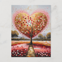 Pfad zum Herzen Feiertagspostkarte