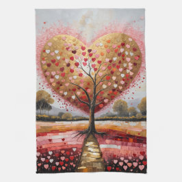 Pfad zum Herzen Geschirrtuch