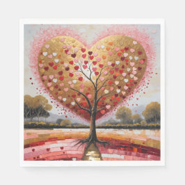 Pfad zum Herzen Serviette