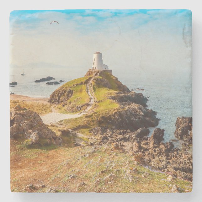 Pfad zum Leuchtturm Steinuntersetzer (Vorderseite)