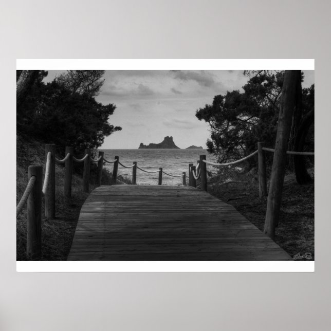 Pfad zur Ziegeninsel Poster (Vorne)