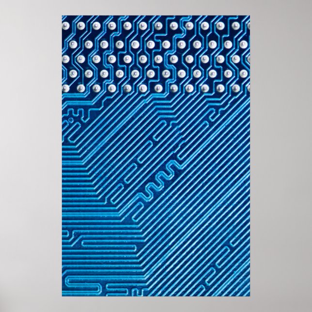 Pfade auf einer Computerplatte Poster (Vorne)
