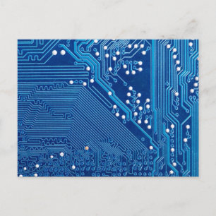 Pfade auf einer Computerplatte Postkarte