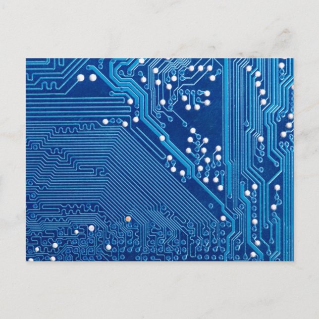 Pfade auf einer Computerplatte Postkarte (Vorderseite)