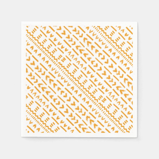 Pfade des afrikanischen Sonnenblumenmusters Serviette (Vorderseite)