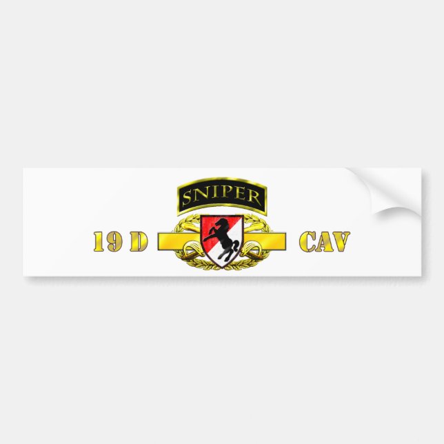 Pfadfinder 11. gepanzertes Cav des Autoaufkleber (Vorne)