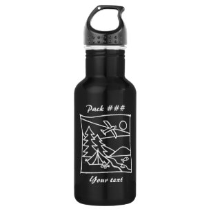 Pfadfinder-Campings-Naturkunst Edelstahlflasche