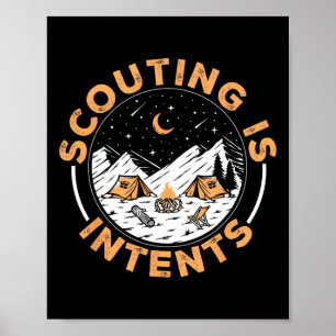 Pfadfinder ist Absichten Scout Lustiges Camping 1 Poster