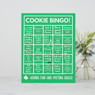 Pfadfinder - Kochkabine Bingo auf Letterhead Briefbogen