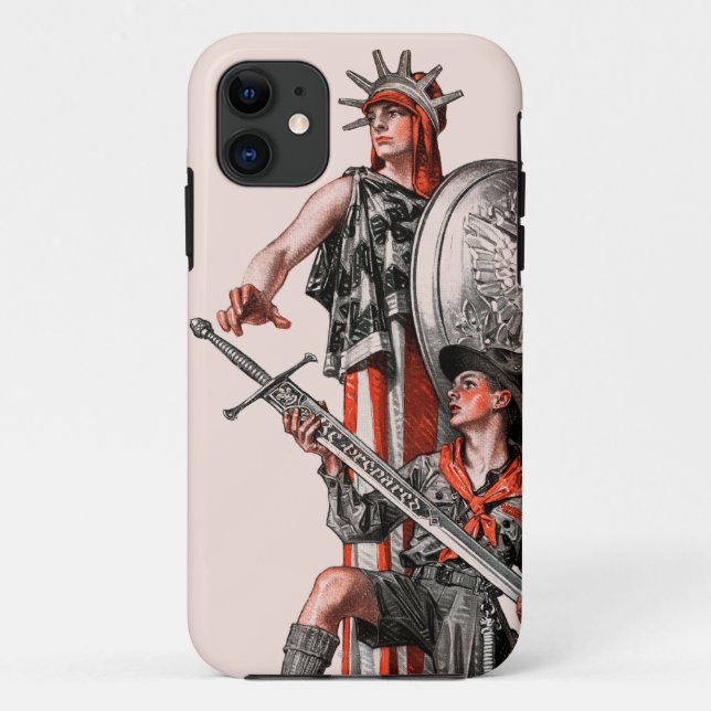Pfadfinder und Freiheit Case-Mate iPhone Hülle (Rückseite)