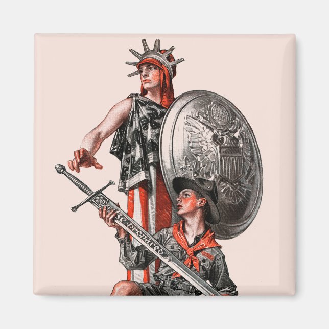 Pfadfinder und Freiheit Magnet (Vorne)