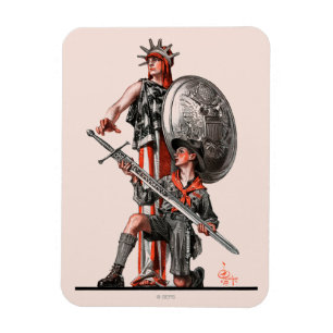 Pfadfinder und Freiheit Magnet