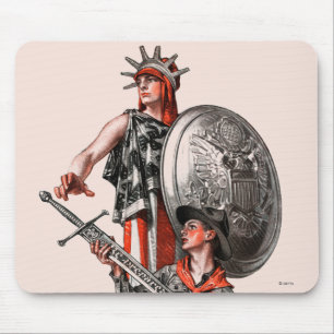 Pfadfinder und Freiheit Mousepad
