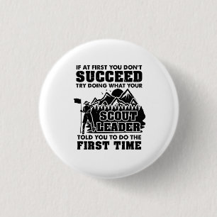 Pfadfinderführer Button